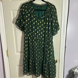 Green and Gold Dress